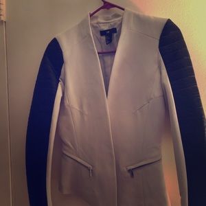 Black and creamy blazer